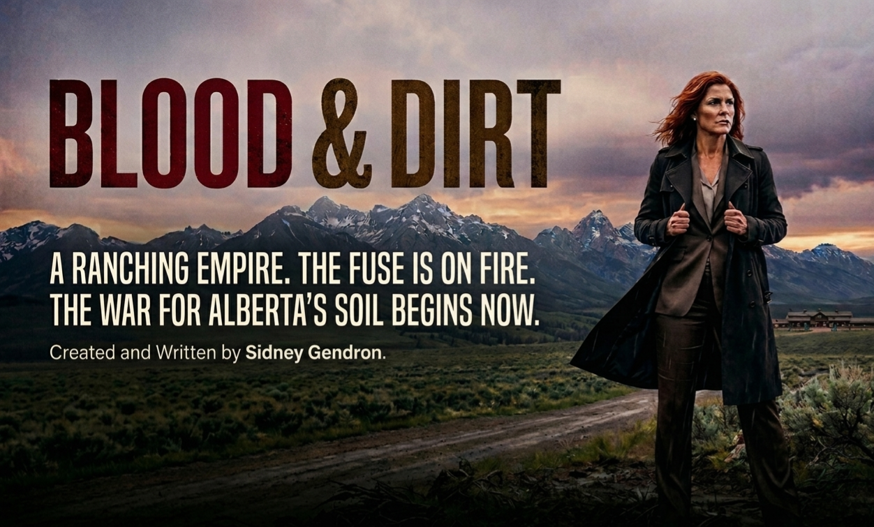Blood and Dirt — Prairie frontier scene artwork